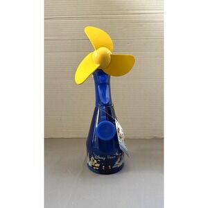 Disney Parks Mickey &Friends Misting Water Spray Bottle Fan w/Blue Lanyard Works